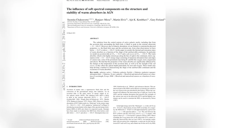 The influence of soft spectral components on the structure and stability   of warm absorbers in AGN