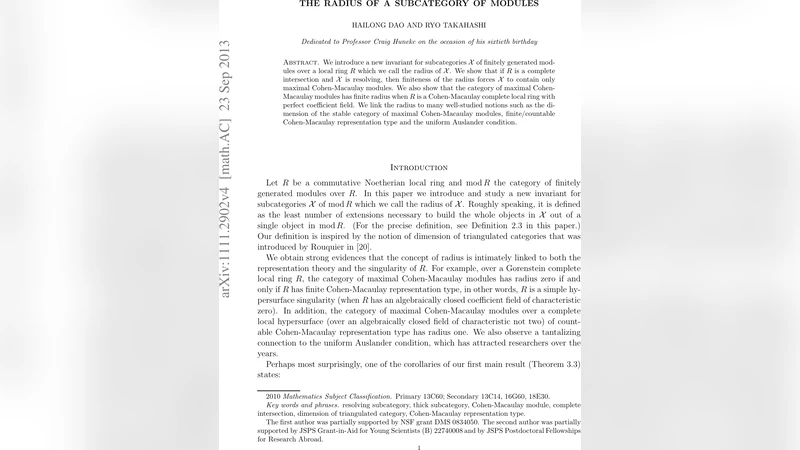 The radius of a subcategory of modules