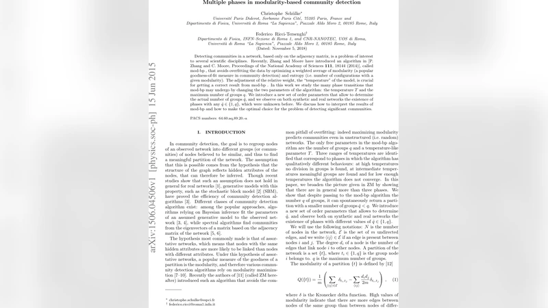 Multiple phases in modularity-based community detection