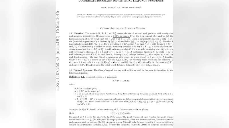 Coordinate-invariant incremental Lyapunov functions
