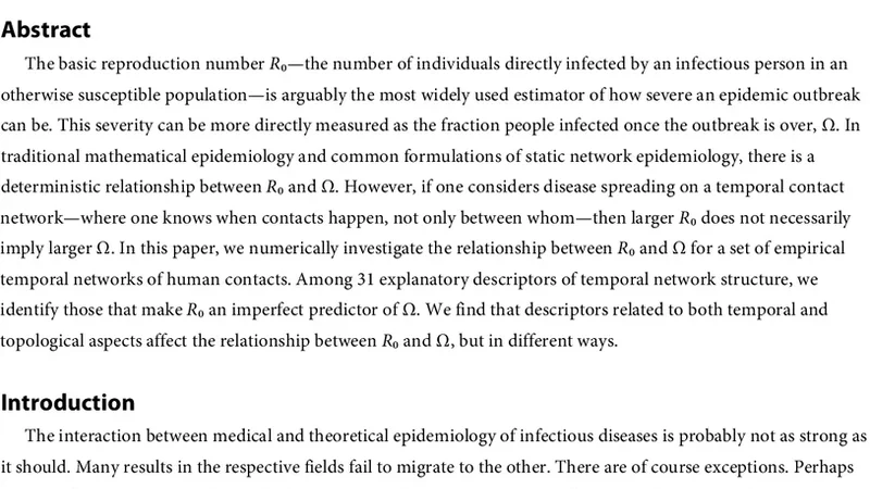 The basic reproduction number as a predictor for epidemic outbreaks in   temporal networks