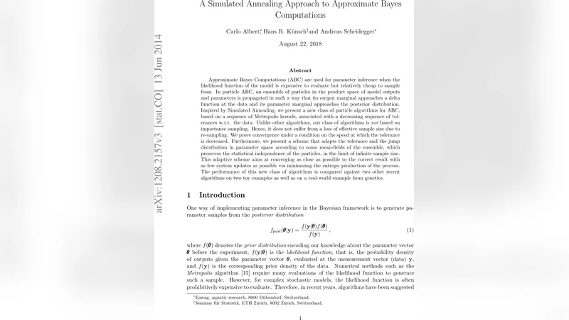 A Simulated Annealing Approach to Approximate Bayes Computations