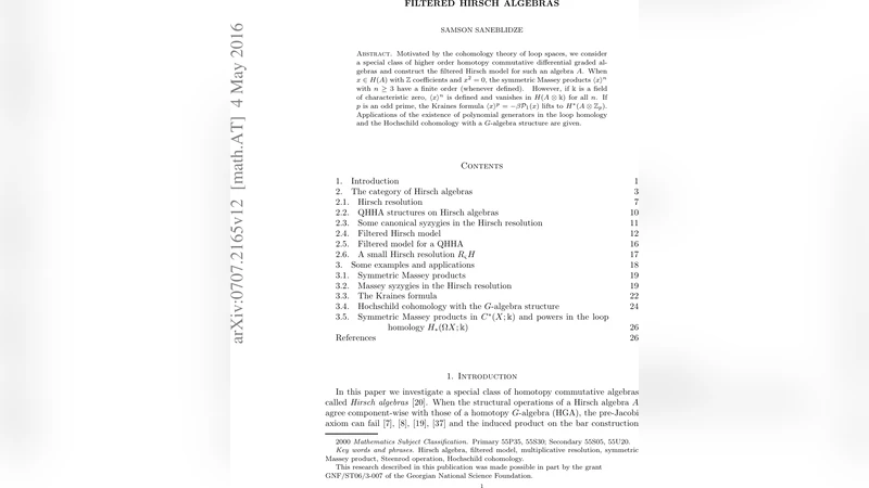 Filtered Hirsch Algebras