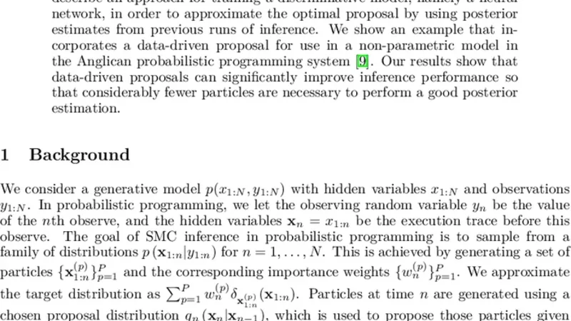 Data-driven Sequential Monte Carlo in Probabilistic Programming