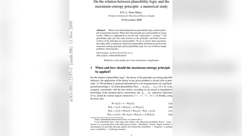 On the relation between plausibility logic and the maximum-entropy   principle: a numerical study