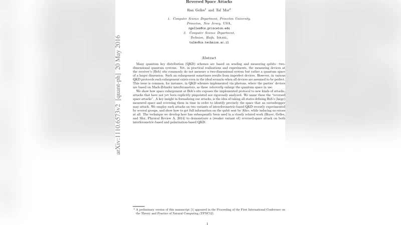 Reversed Space Attacks