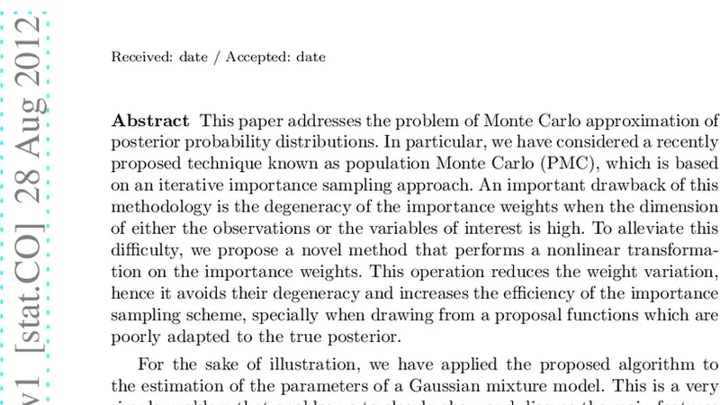 A population Monte Carlo scheme with transformed weights and its   application to stochastic kinetic models