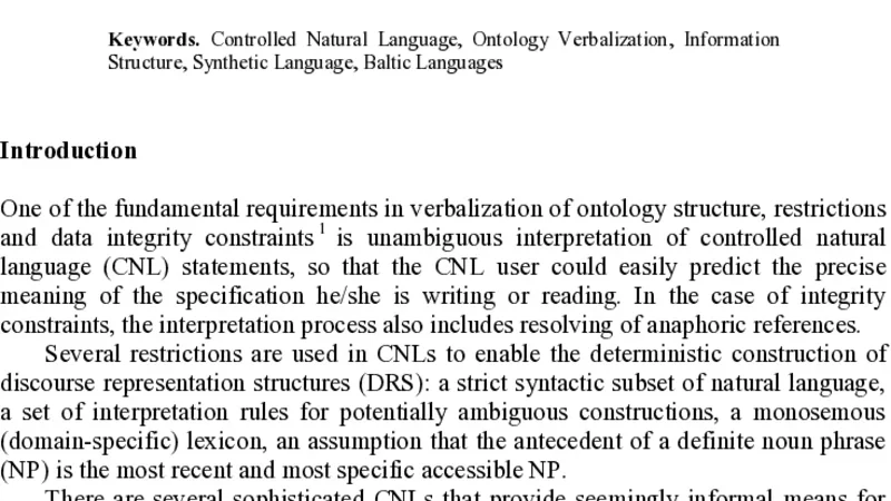 Verbalizing Ontologies in Controlled Baltic Languages