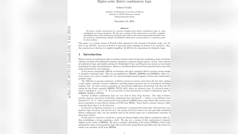 Higher-order illative combinatory logic