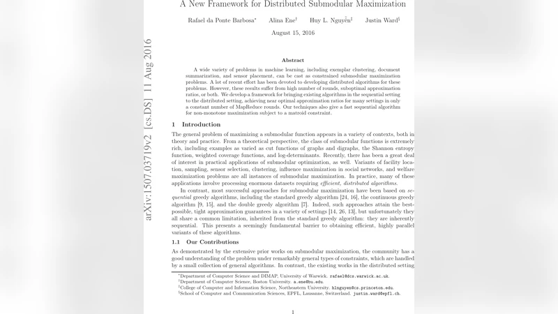 A New Framework for Distributed Submodular Maximization