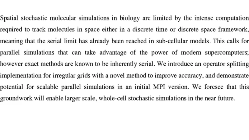 Accurate Reaction-Diffusion Operator Splitting on Tetrahedral Meshes for   Parallel Stochastic Molecular Simulations