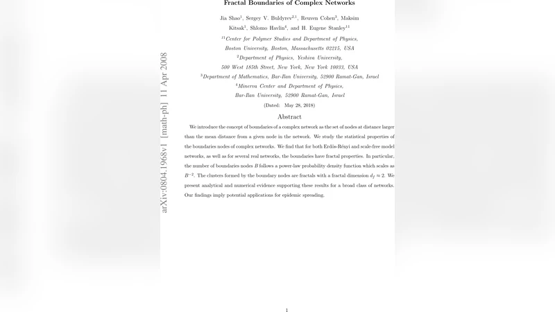 Fractal Boundaries of Complex Networks