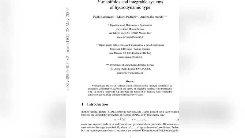 $F$-manifolds and integrable systems of hydrodynamic type