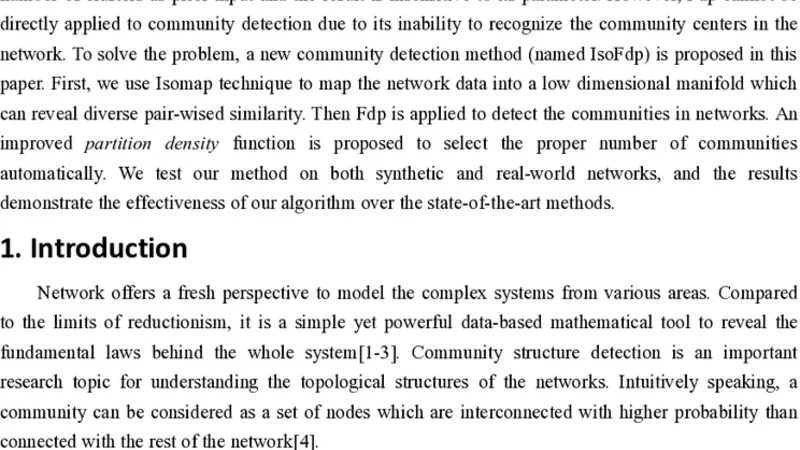 Community Detection in Complex Networks Using Density-based Clustering   Algorithm