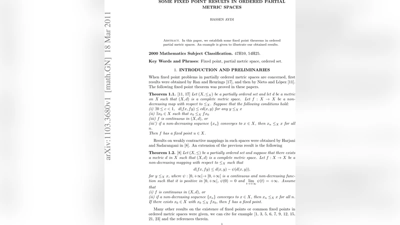 Some fixed point results in ordered partial metric spaces