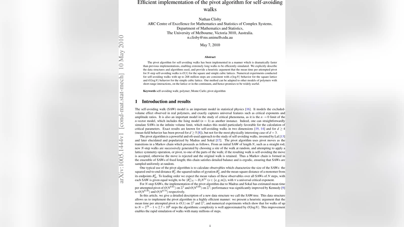 Efficient implementation of the pivot algorithm for self-avoiding walks