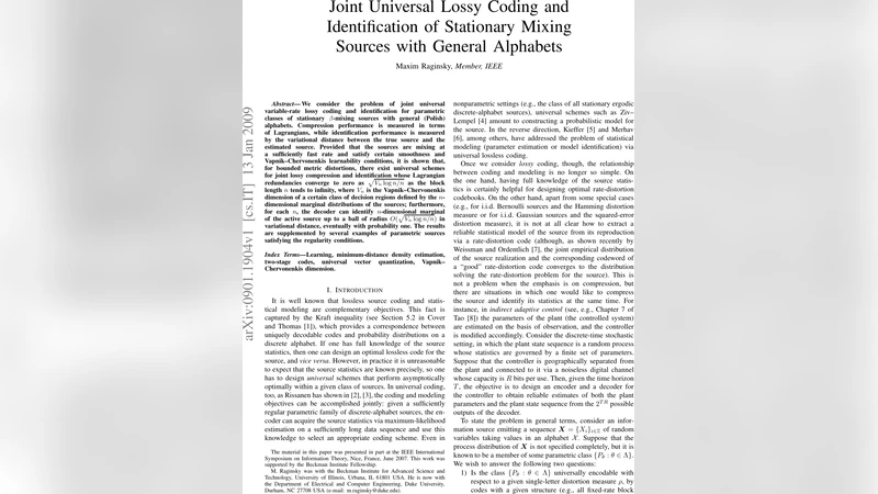 Joint universal lossy coding and identification of stationary mixing   sources with general alphabets