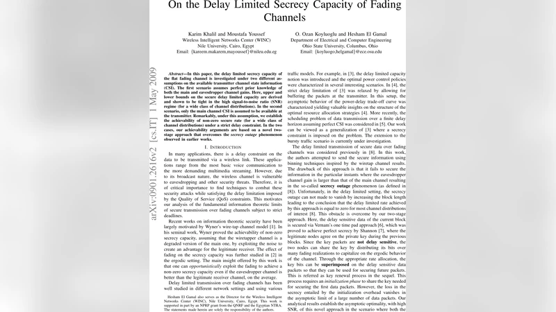 On the Delay Limited Secrecy Capacity of Fading Channels