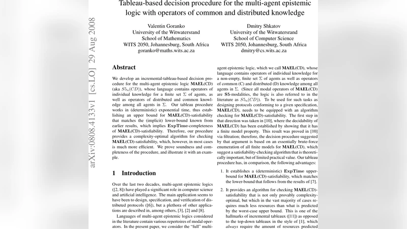 Tableau-based decision procedure for the multi-agent epistemic logic   with operators of common and distributed knowledge