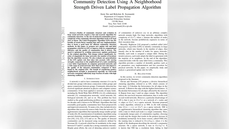 Community Detection Using A Neighborhood Strength Driven Label   Propagation Algorithm