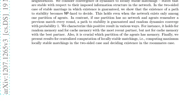 Locally Stable Marriage with Strict Preferences