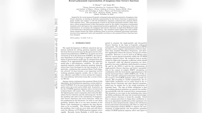 Kernel polynomial representation of imaginary-time Greens functions