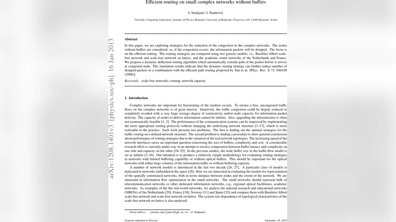 Study of dynamic and static routing for improvement of the   transportation efficiency on small complex networks