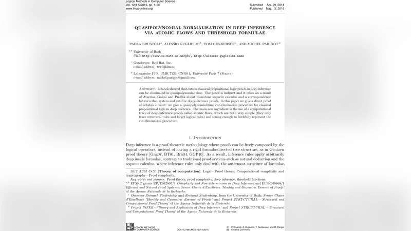 Quasipolynomial Normalisation in Deep Inference via Atomic Flows and   Threshold Formulae