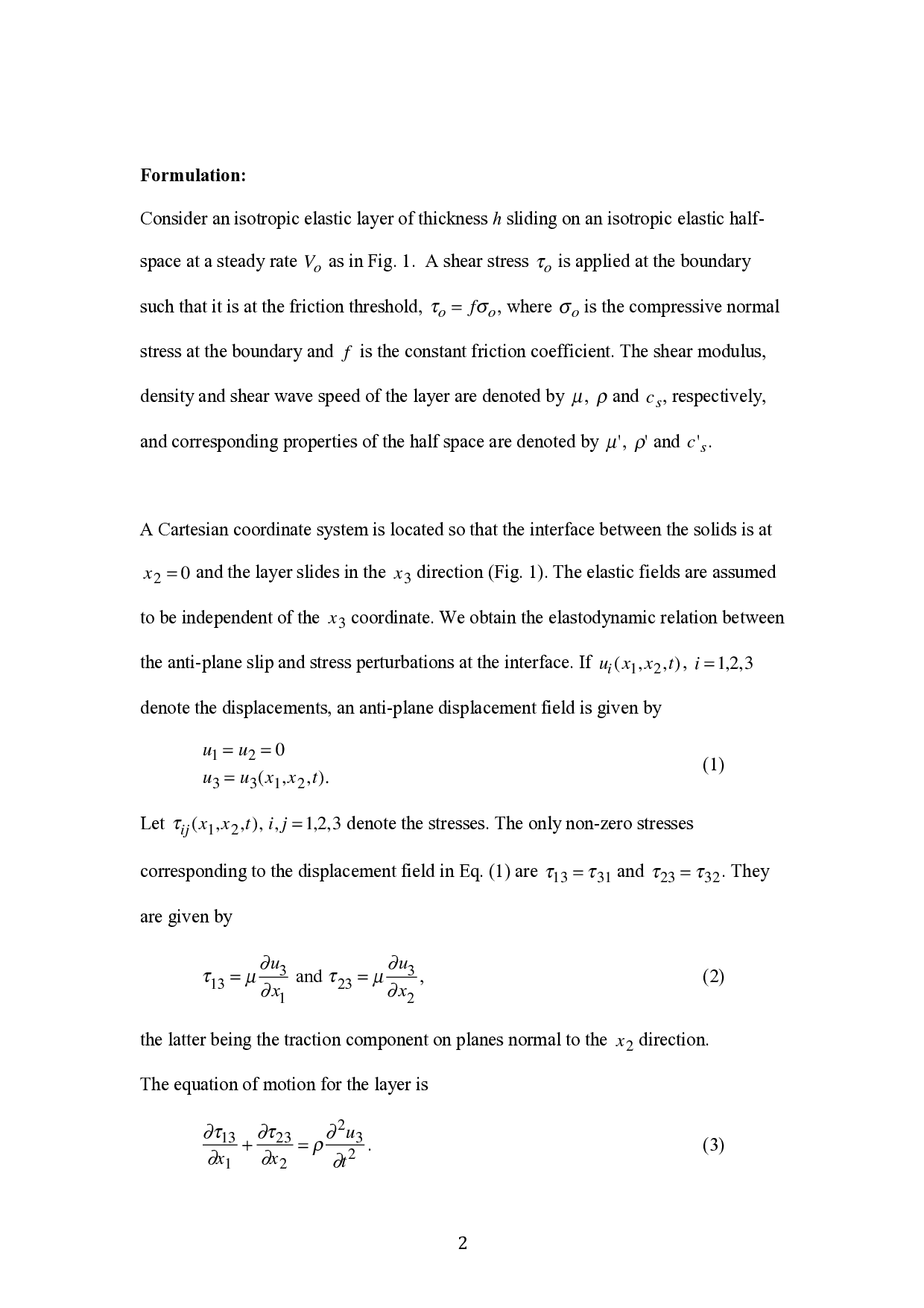A slip wave solution in anti-plane elasticity