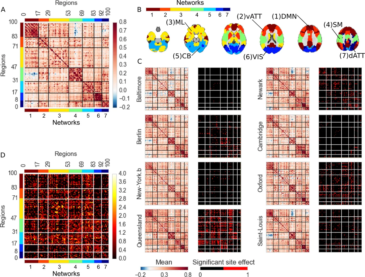 Statistical power and prediction accuracy in multisite resting-state   fMRI connectivity