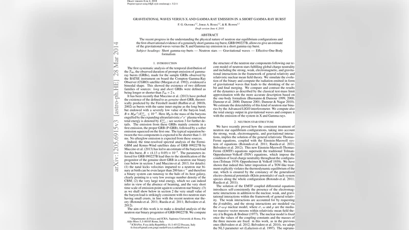 Gravitational Waves versus X and Gamma Ray Emission in a Short Gamma-Ray   Burst