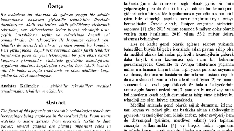 Medical Wearable Technologies: Applications, Problems and Solutions