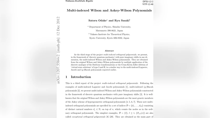 Multi-indexed Wilson and Askey-Wilson Polynomials