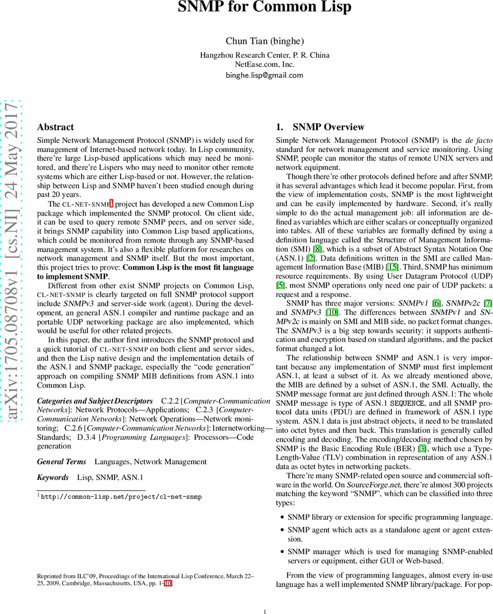 SNMP for Common Lisp