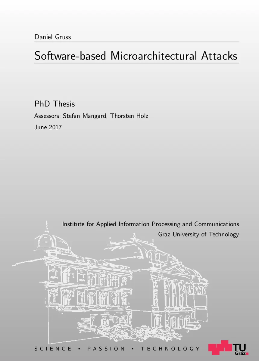 Software-based Microarchitectural Attacks