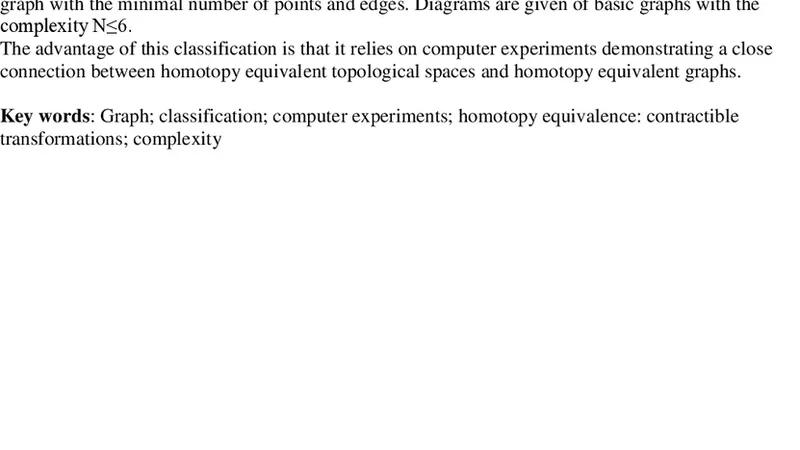 Classification of graphs based on homotopy equivalence. Homotopy   equivalent graphs. Basic graphs and complexity of homotopy equivalence   classes of graphs