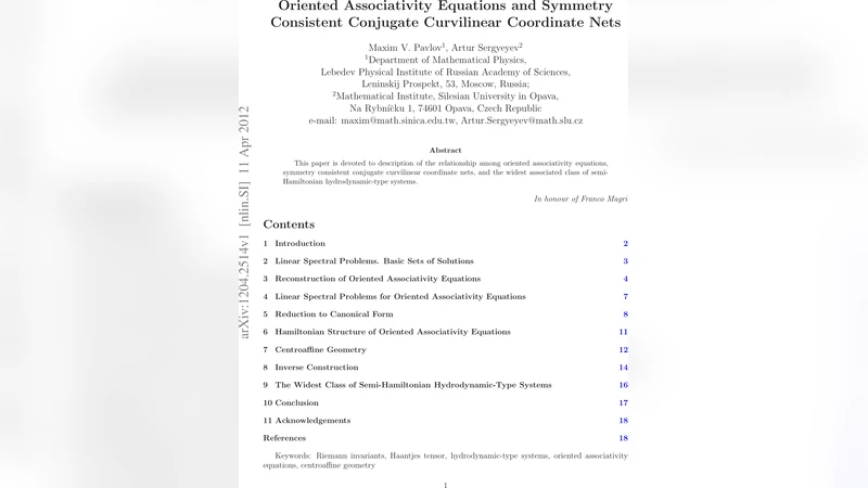 Oriented Associativity Equations and Symmetry Consistent Conjugate   Curvilinear Coordinate Nets