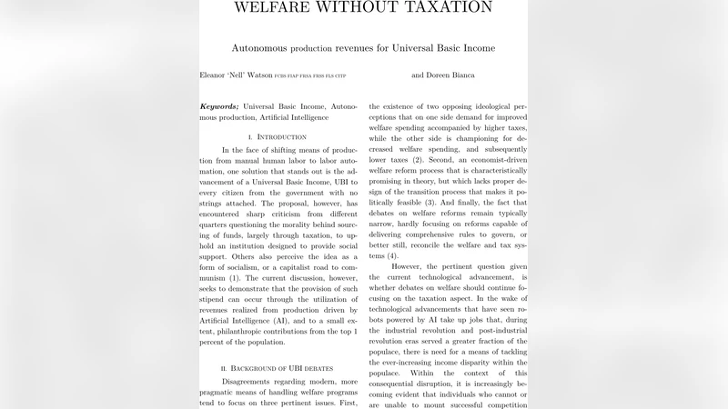 Welfare Without Taxation - Autonomous production revenues for Universal   Basic Income