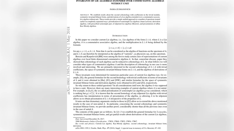 Invariants of Lie algebras extended over commutative algebras without   unit