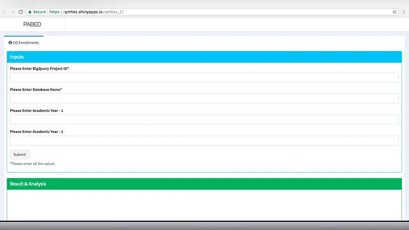 PABED A Tool for Big Education Data Analysis