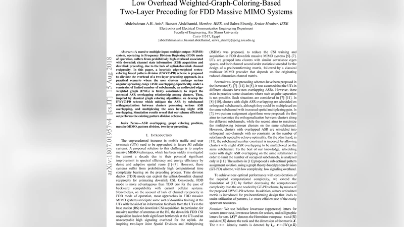 Low Overhead Weighted-Graph-Coloring-Based Two-Layer Precoding for FDD   Massive MIMO Systems