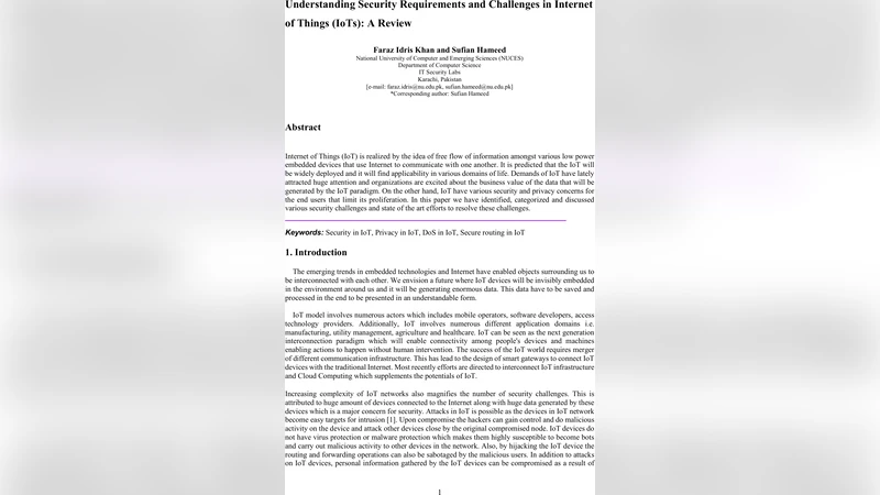 Understanding Security Requirements and Challenges in Internet of Things   (IoTs): A Review