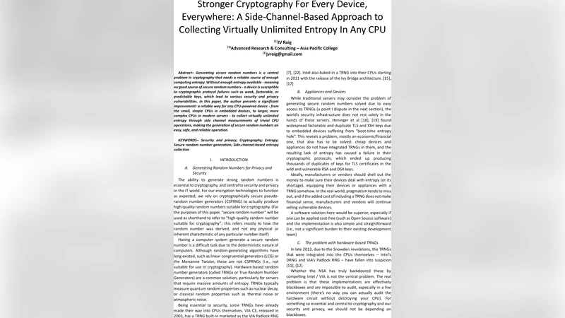 Stronger Cryptography For Every Device, Everywhere