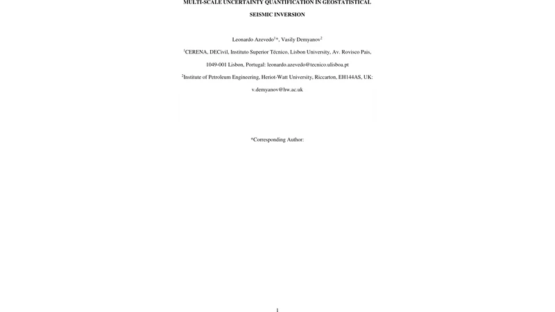 Multi-scale uncertainty quantification in geostatistical seismic   inversion