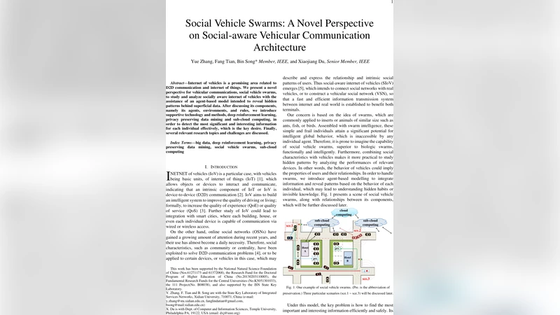 Social Vehicle Swarms: A Novel Perspective on Social-aware Vehicular   Communication Architecture