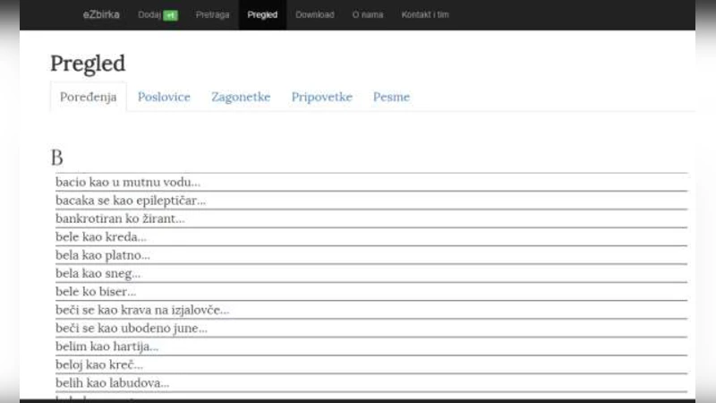 Creating a contemporary corpus of similes in Serbian by using natural   language processing