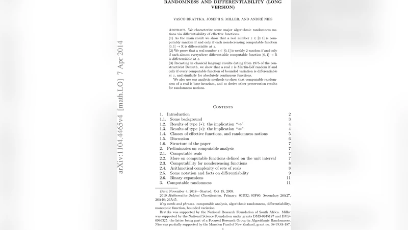 Randomness and Differentiability