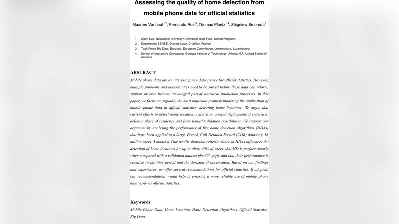 Assessing the quality of home detection from mobile phone data for   official statistics