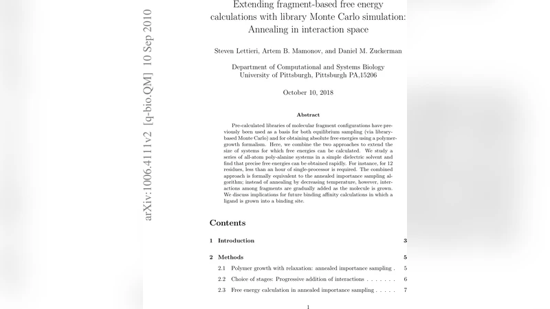 Extending fragment-based free energy calculations with library Monte   Carlo simulation: Annealing in interaction space