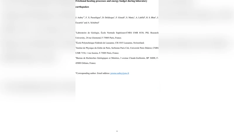 Frictional heating processes and energy budget during laboratory   earthquakes